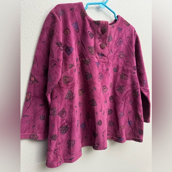 Adorable Vintage Painting Red Rhino Velvet Shirt 4T Made in USA - Picture 2 of 10